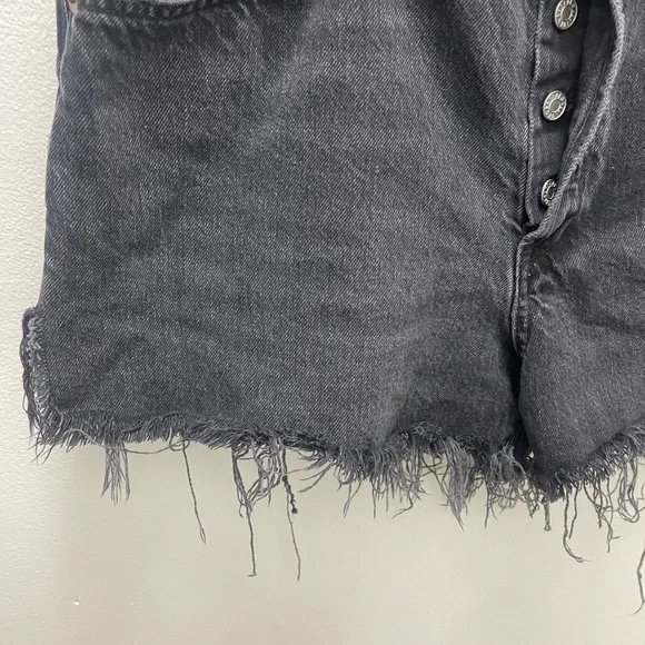 Agolde Black Jean Shorts - Picture 11 of 13